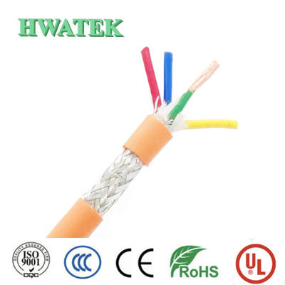 สายเคเบิล 300V 80℃ UL21307 FRPE Jacket ทองแดงเคลือบดีบุก ฉนวน pp 8P × 28 AWG + WAEB
