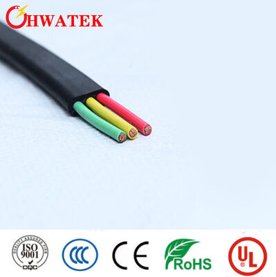 สายเคเบิลแบนยืดหยุ่น XLPE 3 แกนสำหรับอุตสาหกรรม แรงดันไฟฟ้า 300V