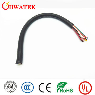 สายเคเบิลแบบยืดหยุ่นสำหรับอุตสาหกรรม UL2517 4C×24AWG+W พร้อมฉนวนและเปลือก PVC สำหรับใช้งานที่ 105℃ 300V