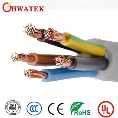 สายเคเบิลแบบมีฉนวนป้องกันสำหรับสายพานลำเลียง 300V 4P-8P ตัวนำทองแดง