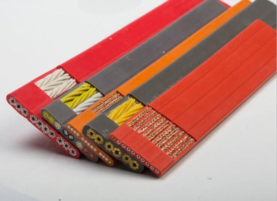 สายเคเบิลไฟฟ้าแบบเรียบหลายแกน กันน้ํามัน