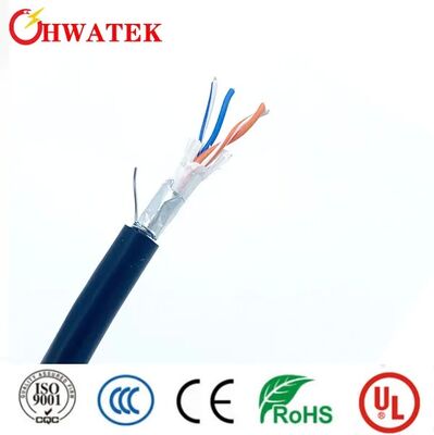 สายเคเบิลอีเทอร์เน็ต Cat5e พร้อมแจ็คเก็ต PVC ทน UV ตัวนำทองแดงเปลือย และความยาวม้วน 305 เมตร สำหรับการสื่อสารเครือข่ายความเร็วสูง