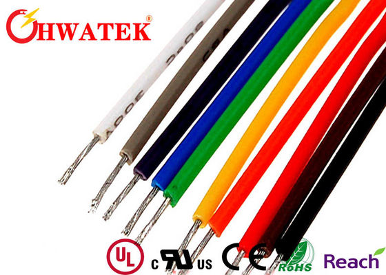 สายเคเบิลอุตสาหกรรมแบบยืดหยุ่นแกนเดี่ยวทองแดงเปลือยแบบตีเกลียว UL1568 หุ้มฉนวน PVC