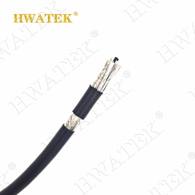 UL 20236 2C x 26AWG กระป๋องและเคลือบเงิน ทองแดงกระจาย เซลล์ TPU เสื้อ RG 179