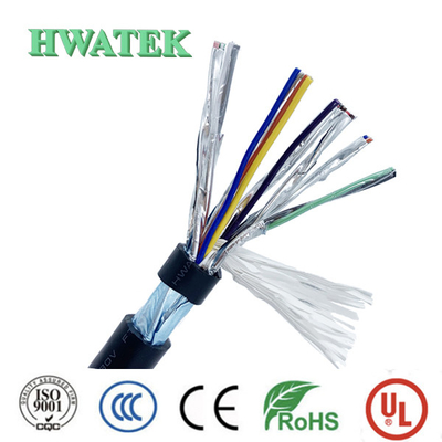 แจ็คเก็ต 300V 125 ℃ TPE สายเคเบิลทองแดงดีบุกตีเกลียว 15C × 16AWG + W Alpha 45080-15 เทียบเท่า