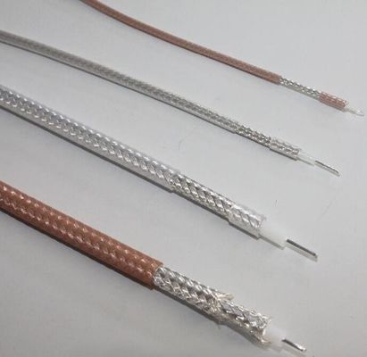 สายเพาเวอร์ Coaxial Mini ทองแดงฉนวน PFA / FEP การส่งผ่านคลื่นความถี่สูง
