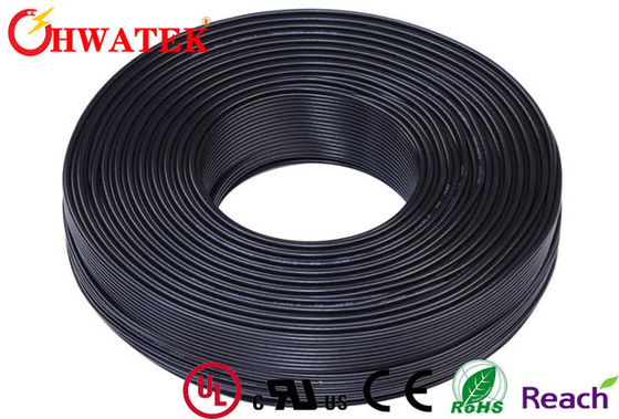 UNSHLD PVC BK 3.45X7.4MM สายริบบิ้นแบน UL 2464 3Fx18AWG(41/0.16T)