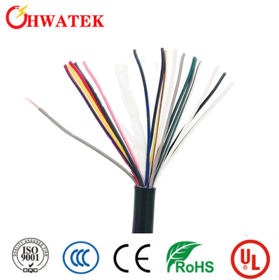 18Cx24AWG Shielded ATC สีเทา FRLSH สายเคเบิลสั่งทำพิเศษ