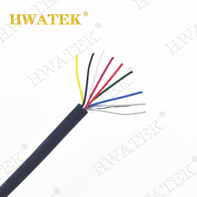 สายเคเบิลหุ้มฉนวนแบบยืดหยุ่นด้วยไฟฟ้า UL2464 AWM 2464 62Cx24AWG+ADB