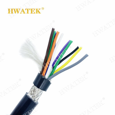สายเคเบิลยืดหยุ่นอุตสาหกรรม 3 × 26AWG ที่ติดทองแดงกระป๋องด้วย PP Insulation และ TPU Jacket 300V